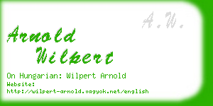 arnold wilpert business card